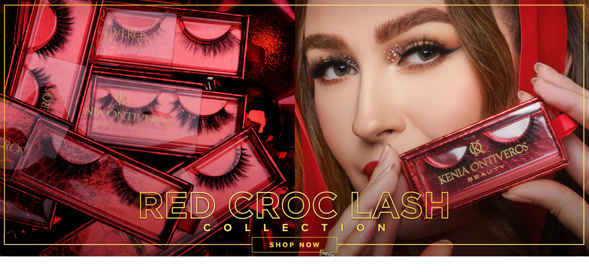 Kenia Beauty Homepage Red Croc Collection Main Banner